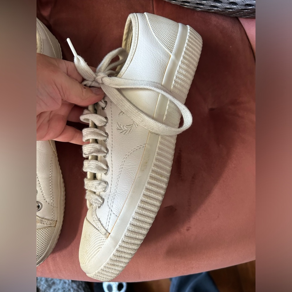Fred Perry White Leather Sneakers